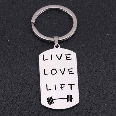 "Live Love Lift" Keychain
