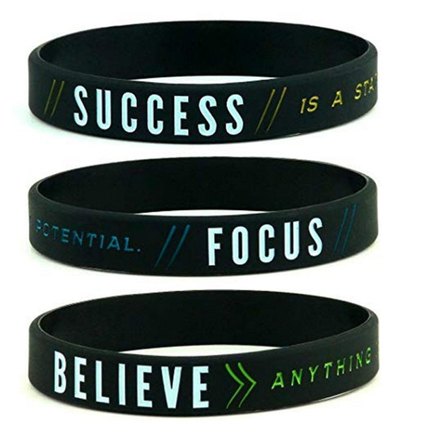 Success, Focus, & Believe Wristband