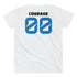 COURAGE Double Zero V-Neck T-Shirt