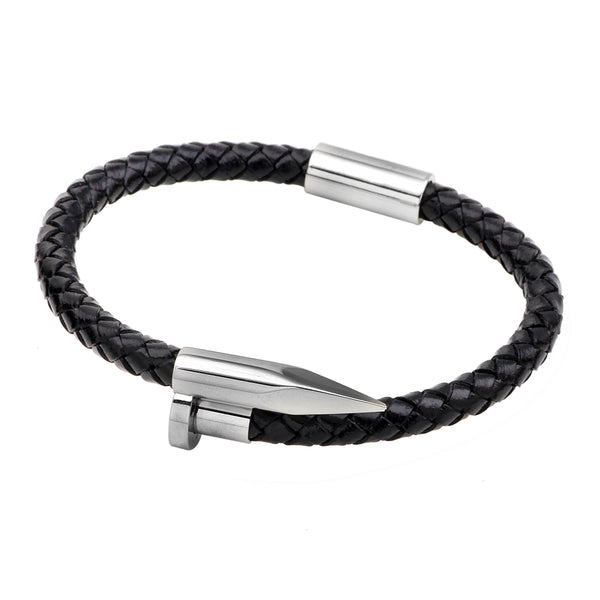 Leather Nail Bracelet