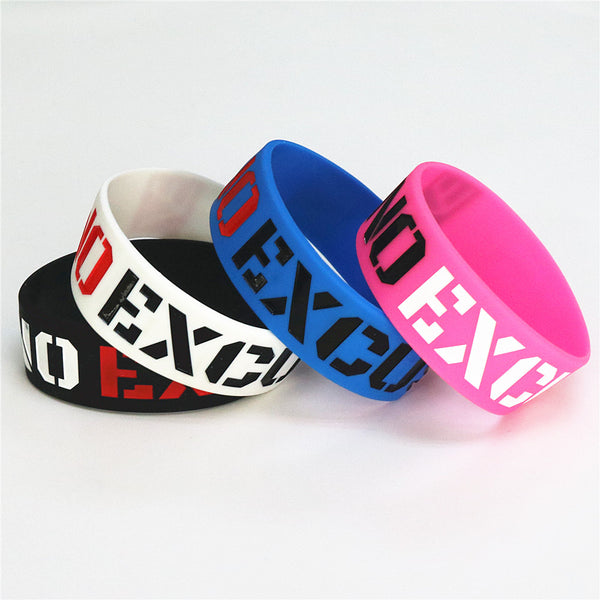 No Excuses Silicone Wristband