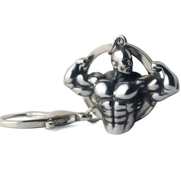 Bodybuilder Keychain