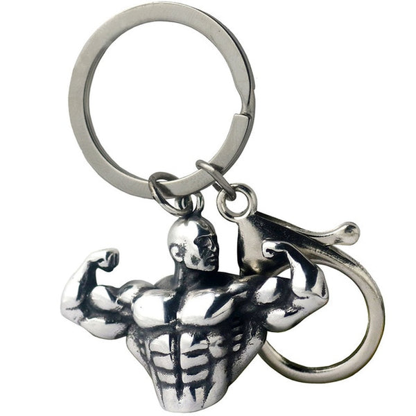 Bodybuilder Keychain