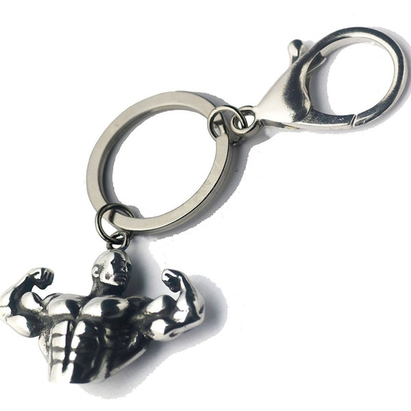 Bodybuilder Keychain