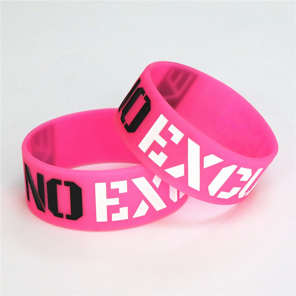 No Excuses Silicone Wristband