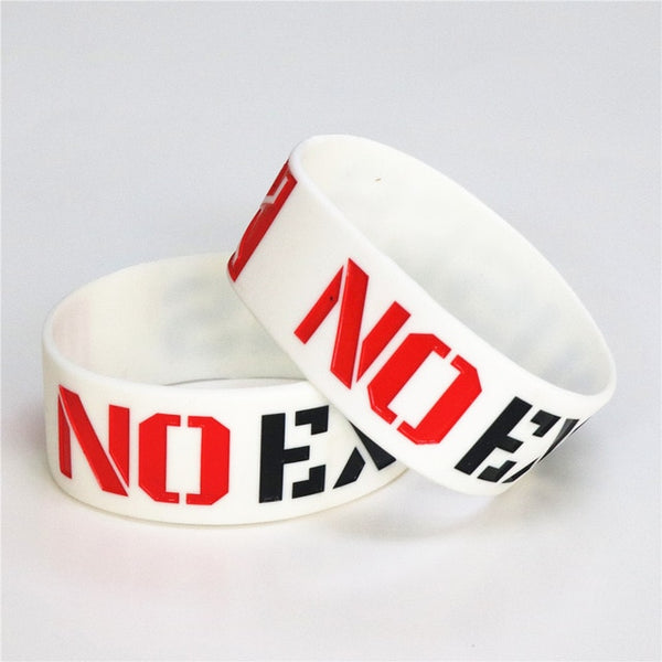 No Excuses Silicone Wristband