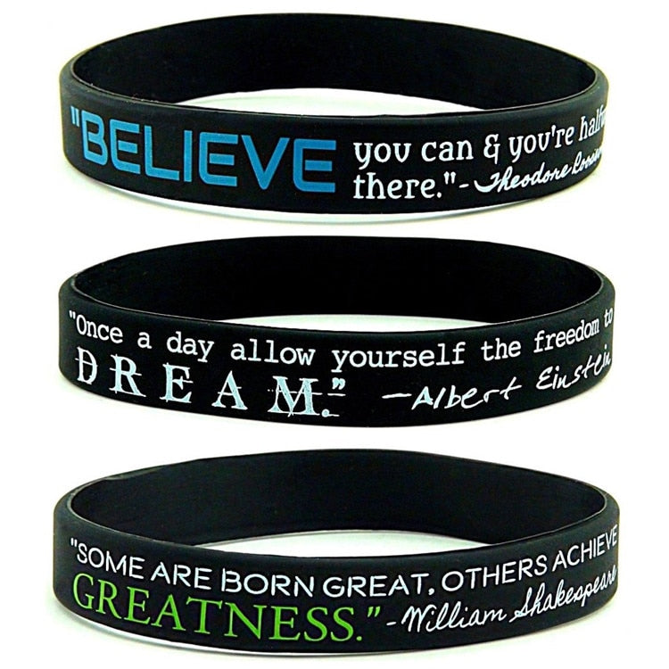 "Believe - Dream - Greatness"  Wristbands